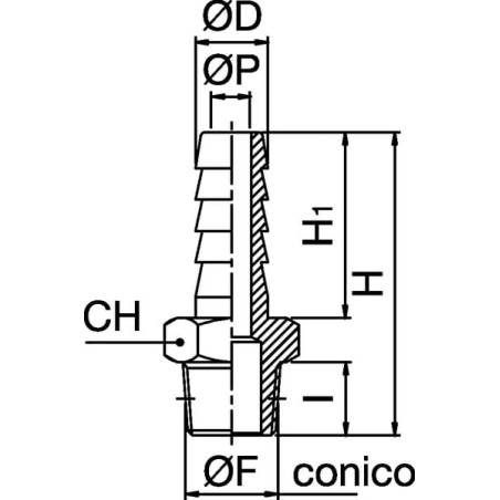 Embout de tuyau UNIVERSEL HCMT1212