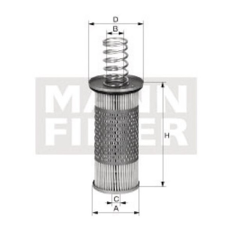 Filtre hydraulique MANN-FILTER HD1053