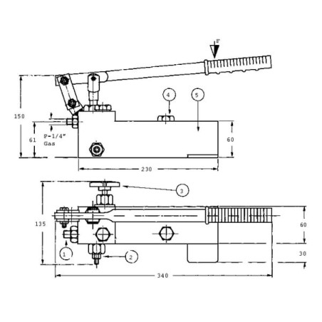 Pompe à main GASPARINI HP16Q
