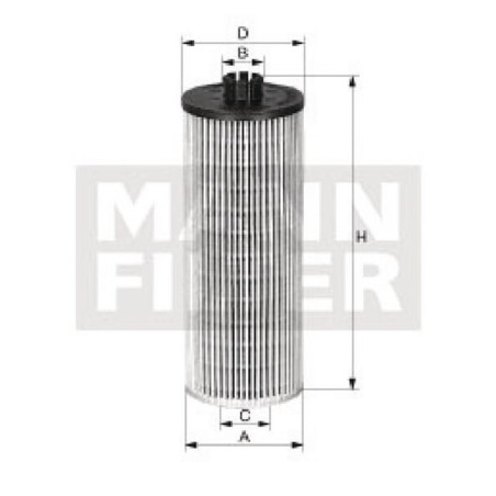 Filtre a huile MANN-FILTER HU12110X