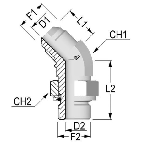 Raccord ALFAGOMMA KIB451206