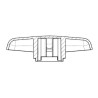 Levier manuel UNIVERSEL KS858026PVC