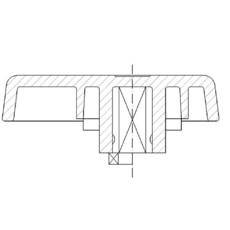 Levier manuel UNIVERSEL KS858090PVC