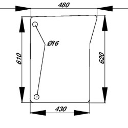 Pare-brise UNIVERSEL L151753N