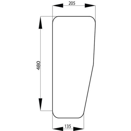 Vitre arrière UNIVERSEL L75276N