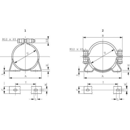 Bague de fixation SAIP LAV9CF120