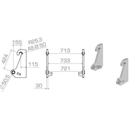 Suspension de rechange ALPINA LBAAHL42430S