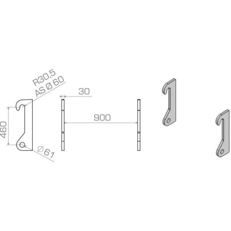 Suspension de rechange ALPINA LBAAHL46030B