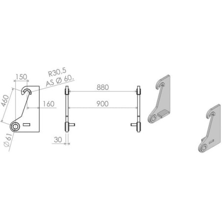 Suspension de rechange ALPINA LBAAHL46030S