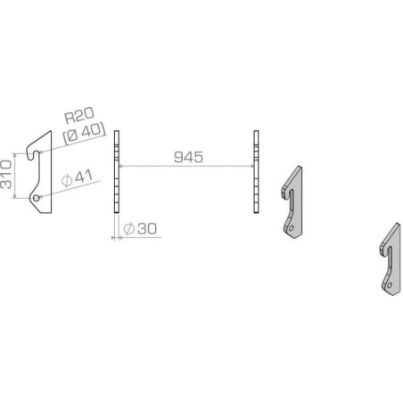 Suspension de rechange ALPINA LBAATL31030S
