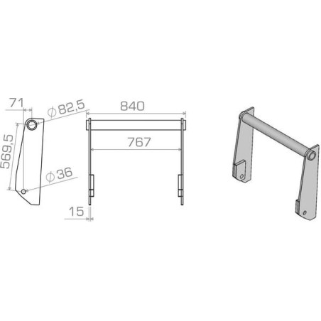 Suspension de rechange ALPINA LBABOB57015S