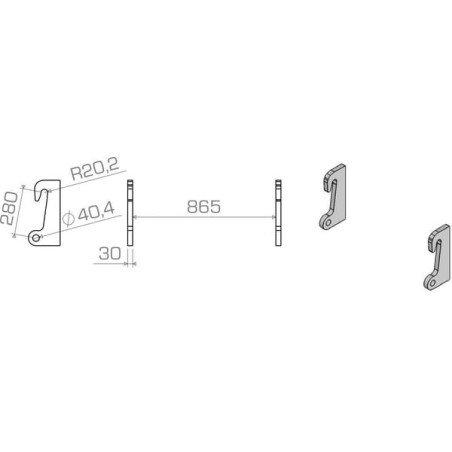 Suspension de rechange ALPINA LBAKRA28030S