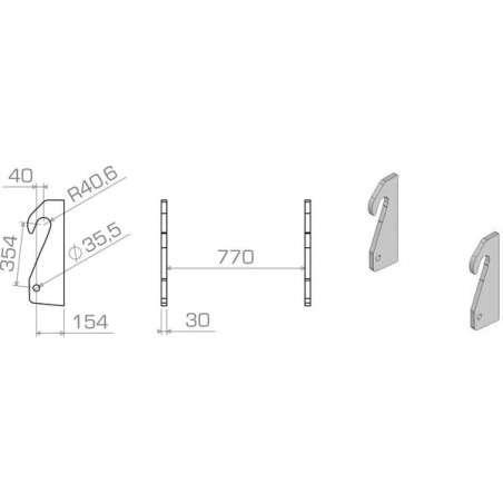 Suspension de rechange ALPINA LBANH35430S
