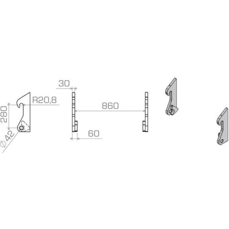 Suspension de rechange UNIVERSEL LBASCH28030S
