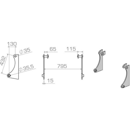 Suspension de rechange UNIVERSEL LBATER43215S