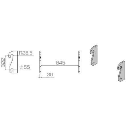 Suspension de rechange UNIVERSEL LBAWEI32230LS