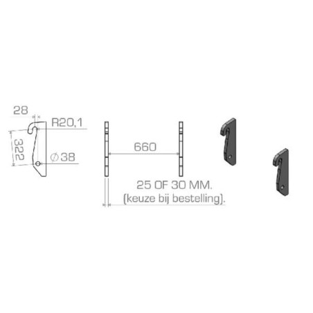 Suspension de rechange UNIVERSEL LBAWEI32230S