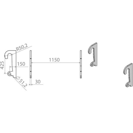 Suspension de rechange UNIVERSEL LBAWER42530B