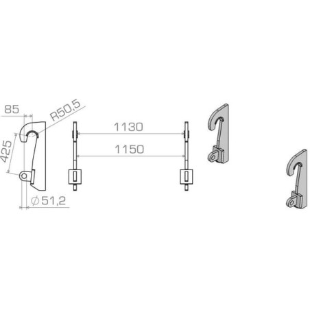 Suspension de rechange UNIVERSEL LBAWER42530S