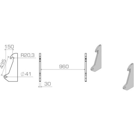 Suspension de rechange UNIVERSEL LBAZET43530EXS