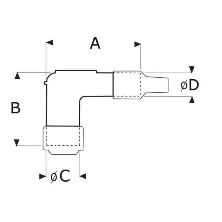 Connecteur de bougie NGK LBF
