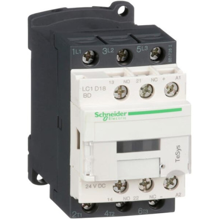 Contacteur de puissance 18A 7,5kW SCHNEIDER-ELECTRIC LC1D18BD