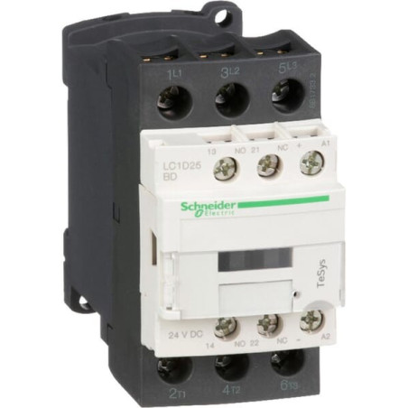 Contacteur de puissance 25A 11kW SCHNEIDER-ELECTRIC LC1D25BD