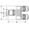 Raccord MURR ELEKTRONIK M12TFFM