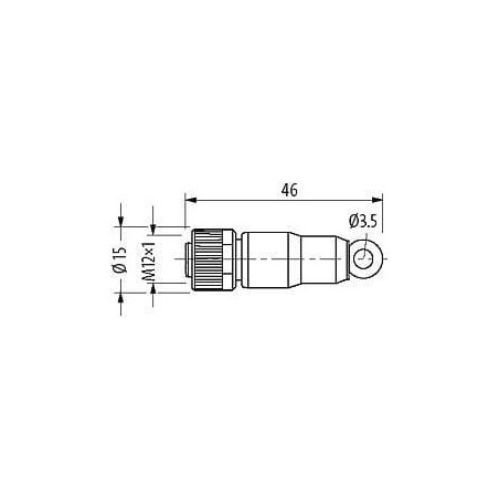 Embout de résistance femelle MURR ELEKTRONIK M12TRESF