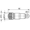 Embout de résistance femelle MURR ELEKTRONIK M12TRESF