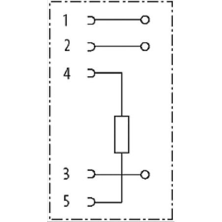 Embout de résistance femelle MURR ELEKTRONIK M12TRESF