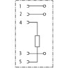 Embout de résistance femelle MURR ELEKTRONIK M12TRESF