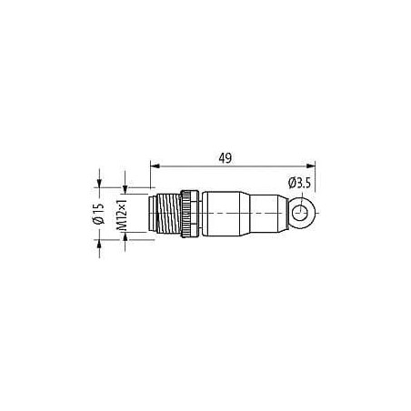 Embout de résistance mâle MURR ELEKTRONIK M12TRESM