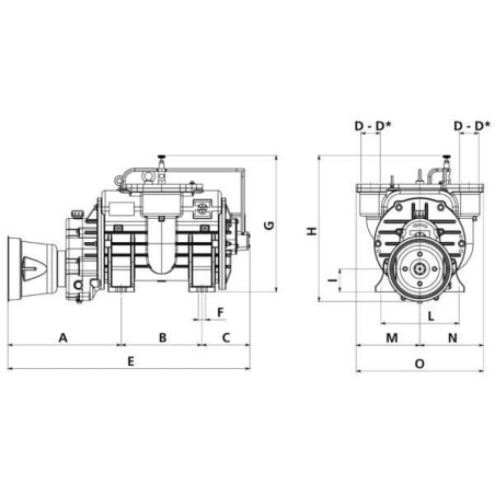 Pompe à vide BATTIONI PAGANI MEC11000MSC
