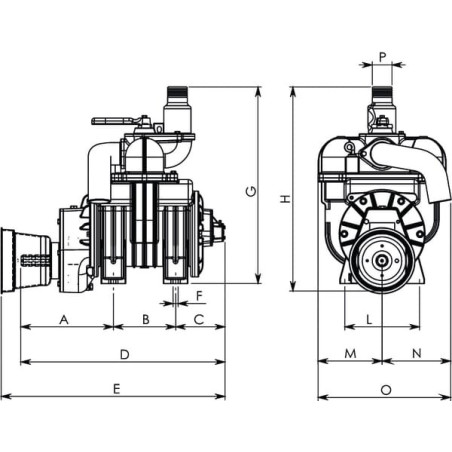 Pompe à vide BATTIONI PAGANI MEC4000A