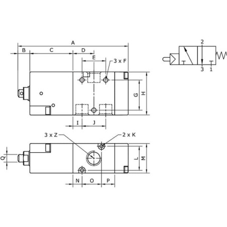 Vanne UNIVERSEL MEP32M18NC