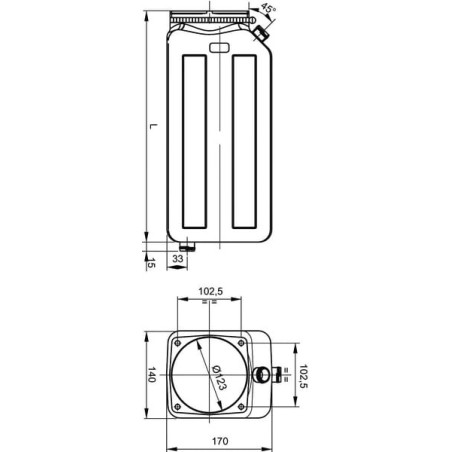 Réservoir UNIVERSEL MPPT001P