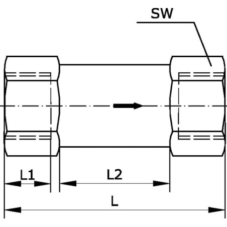 Clapet anti-retour UNIVERSEL NRV1