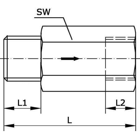 Clapet anti-retour UNIVERSEL NRV18