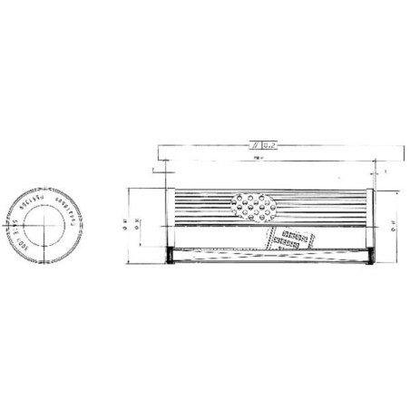 Filtre hydraulique DONALDSON P551369