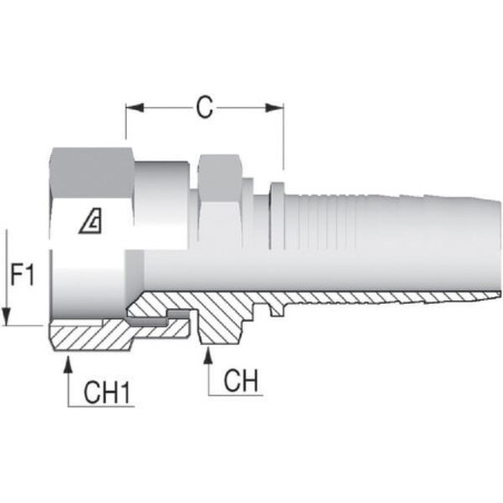Raccord ALFAGOMMA PA1010SAE