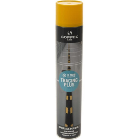 Spray de marquage jaune 750mL SOPPEC PA151702