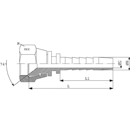 Raccord DICSA PA69RVS