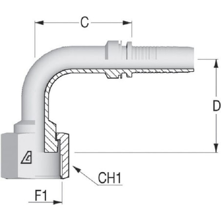 Raccord ALFAGOMMA PAV101190