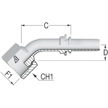 Raccord ALFAGOMMA PAV131645