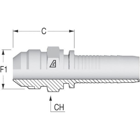 Raccord ALFAGOMMA PC69