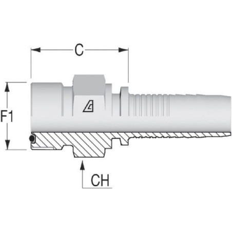 Raccord ALFAGOMMA PCV611