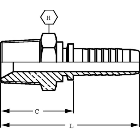 Raccord ALFAGOMMA PE64