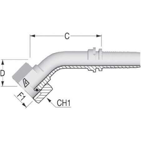 Raccord ALFAGOMMA PF10645
