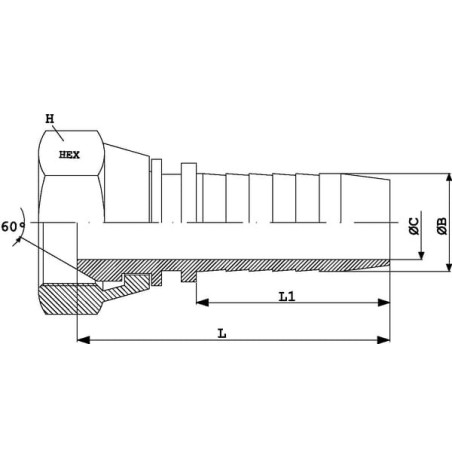 Raccord DICSA PF108RVS